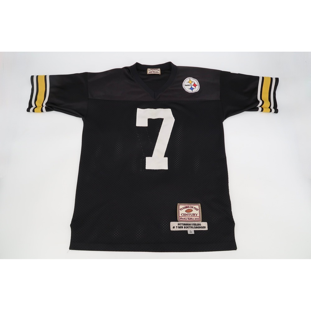 Jeff Hamilton Pittsburgh Steelers Jersey Mens Large‎ Black Ben Roethlisberger #7
